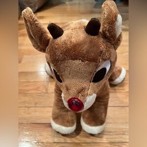RUDOLPH THE RED NOSED REINDEER BUILD A BEAR PLUSH TOY WITH OUTFIT CHRISTMAS TOY